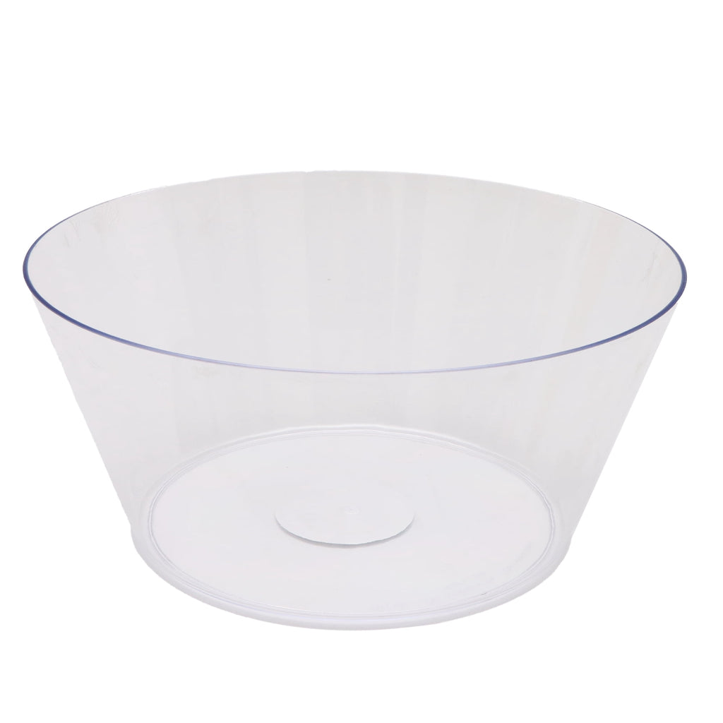 10 IN Clear Tapered Plastic Bowl, by Way To Celebrate