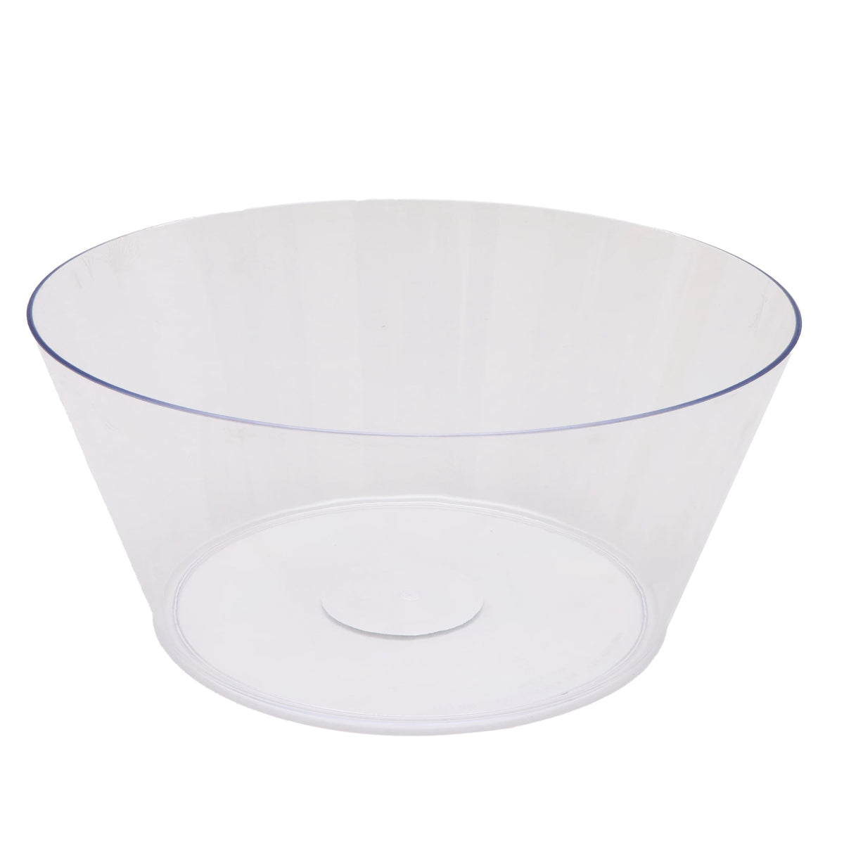 10 IN Clear Tapered Plastic Bowl, by Way To Celebrate