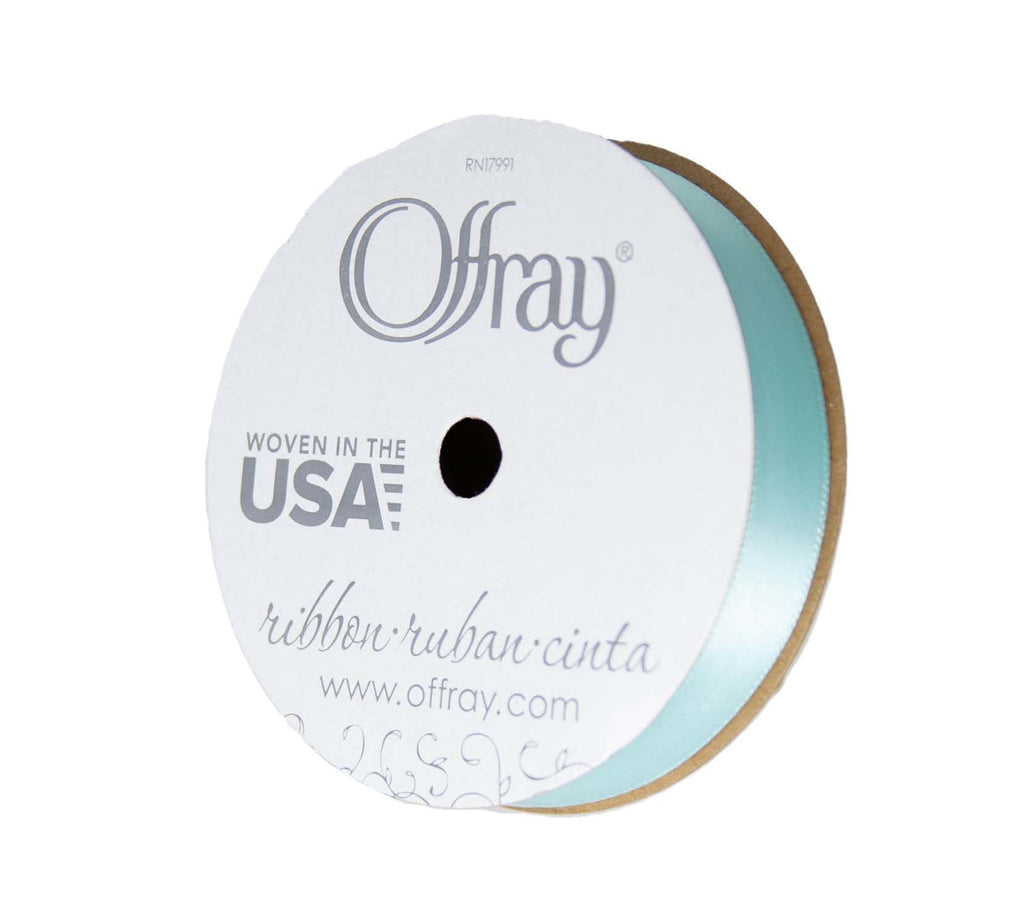 (3 pack) Offray Ribbon, Forest Green 5/8 inch Single Face Satin Polyester Ribbon, 18 feet