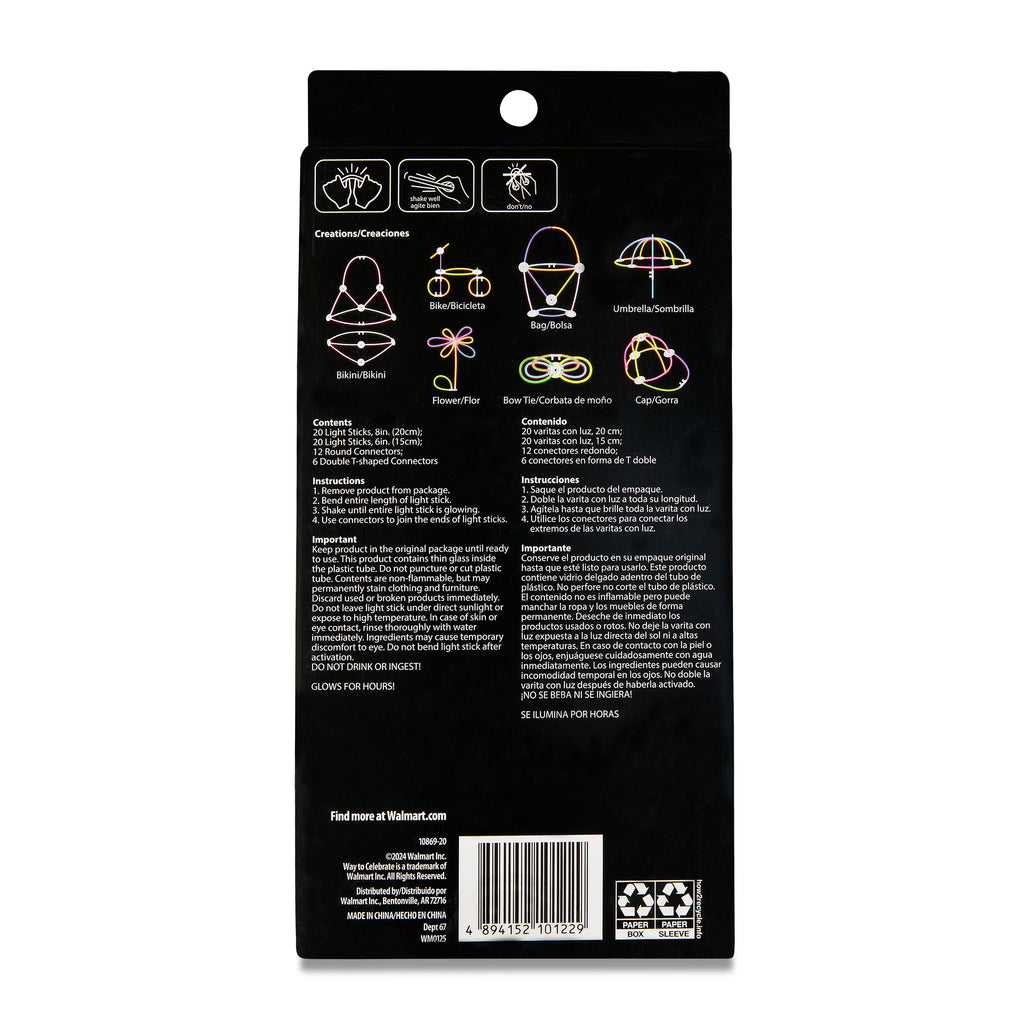 40 piece Make Your Own Glow Creations Glow Set, by Way To Celebrate