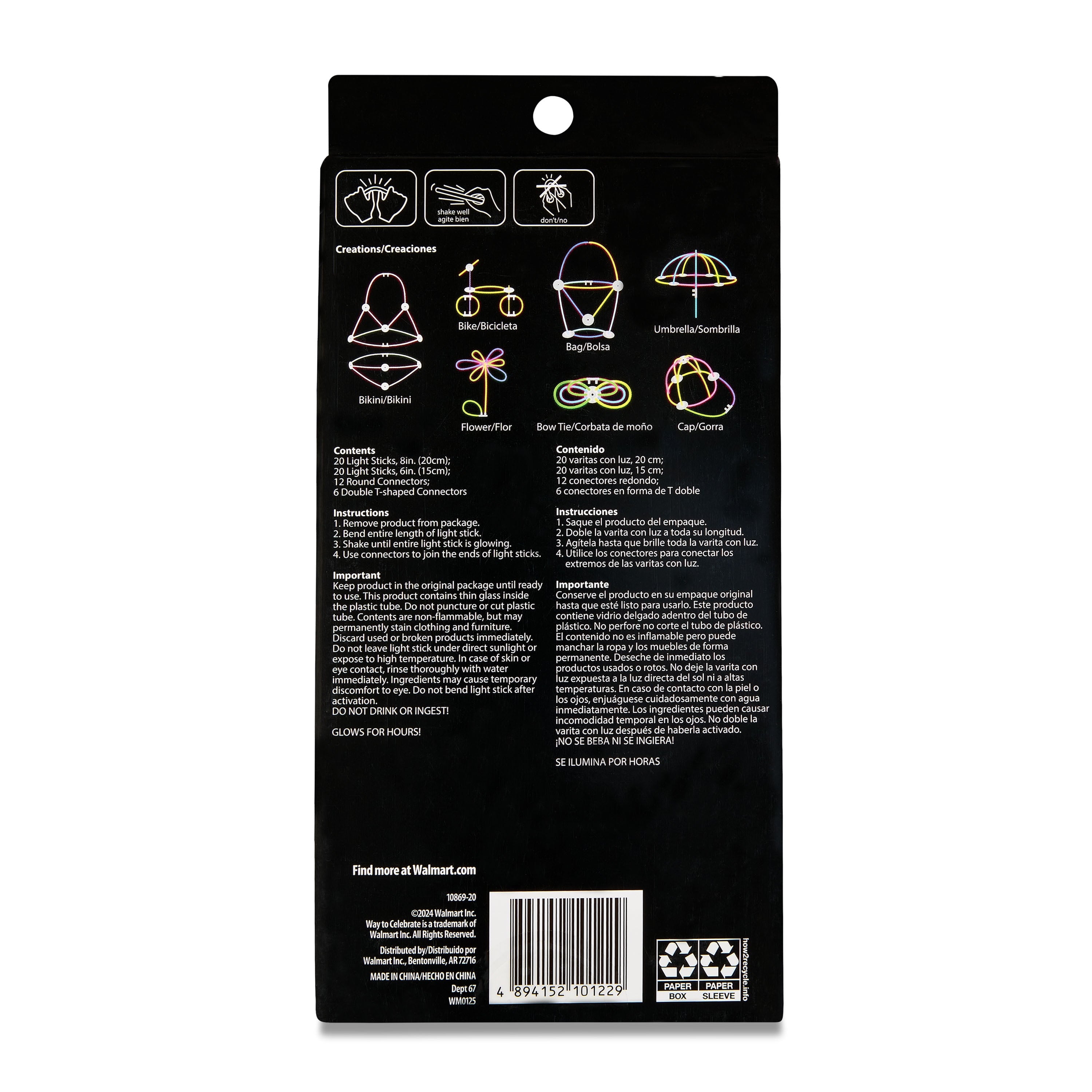 40 piece Make Your Own Glow Creations Glow Set, by Way To Celebrate
