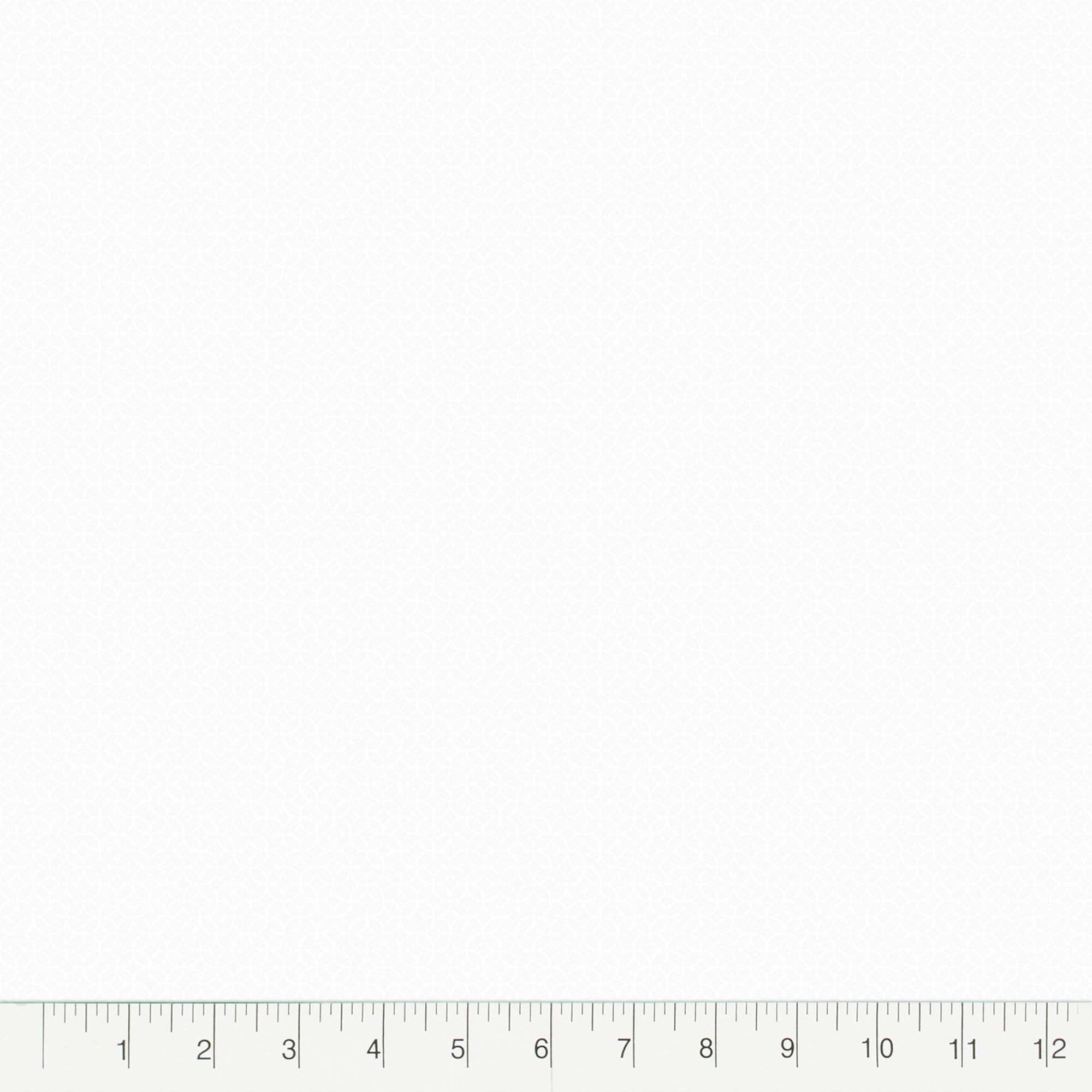 Fat Quarter 100% Cotton Hexagon, White, 18"x 21" for Quilting & Sewing, 1 Each