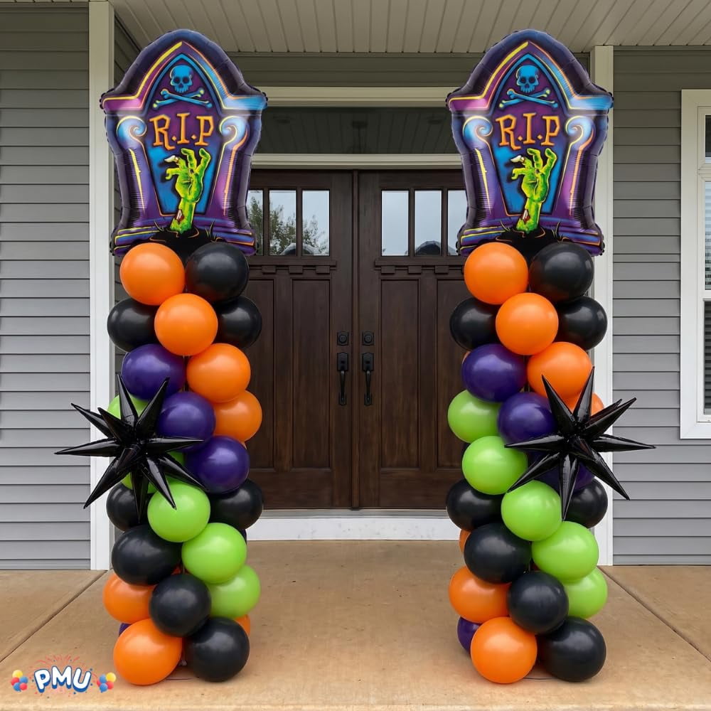 PMU Halloween Flying Ghost 24 Inch Mylar-Foil Balloon (10/pkg) Pkg/1