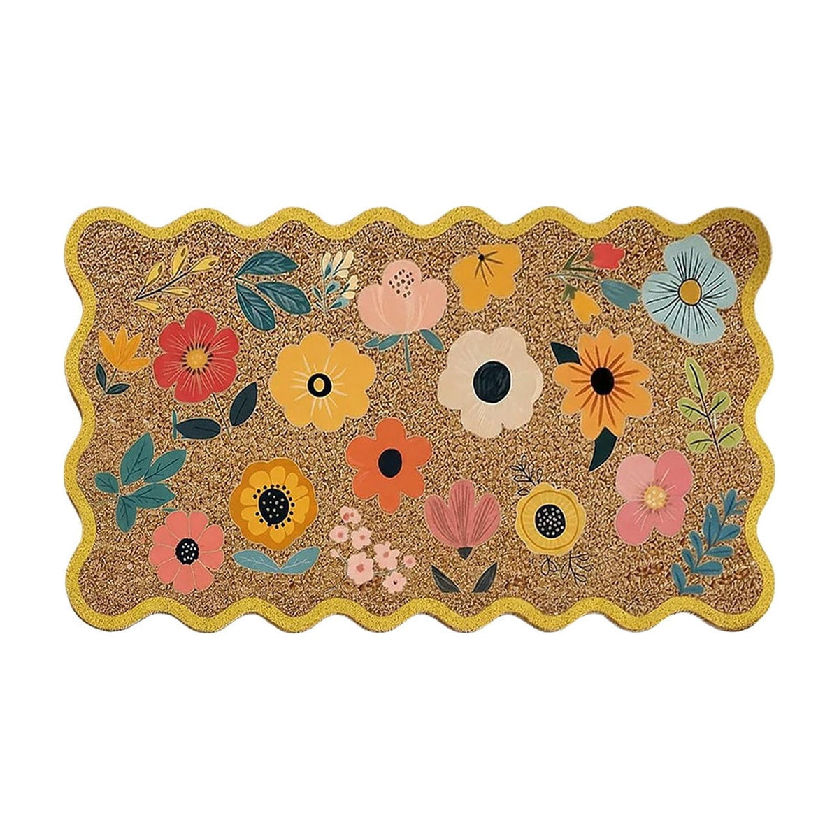 chaungfeng Welcome Fall Door Mat, Seasonal Pumpkin Decorative Doormat, Thick Non-Slip Rugs, for Indoor Outdoor Entrance Floor, Halloween Thanksgiving Decoration (23.6"X15.7")