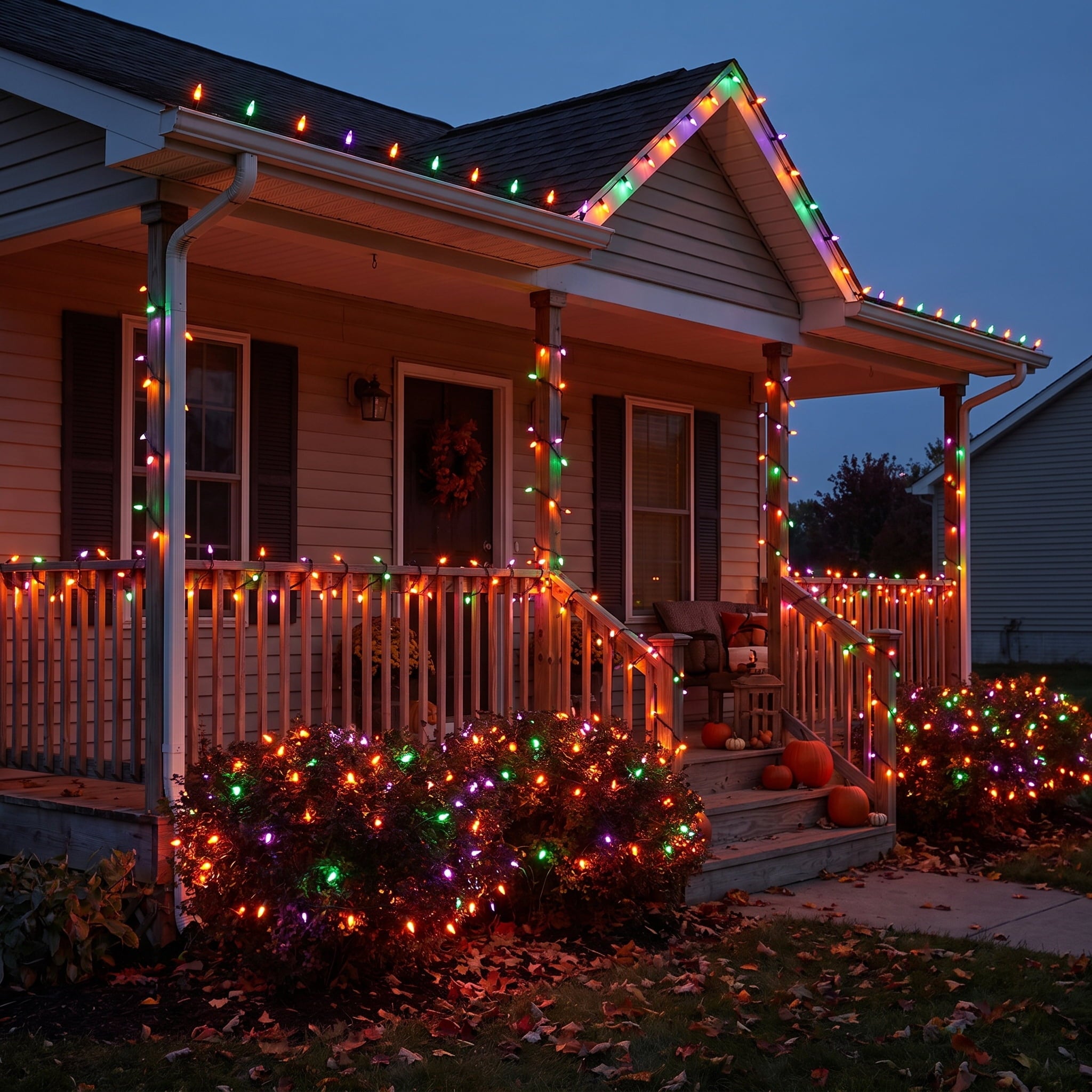 Indoor/Outdoor 200-Count LED Mini String Lights, Multicolor, 39', Halloween by Way To Celebrate