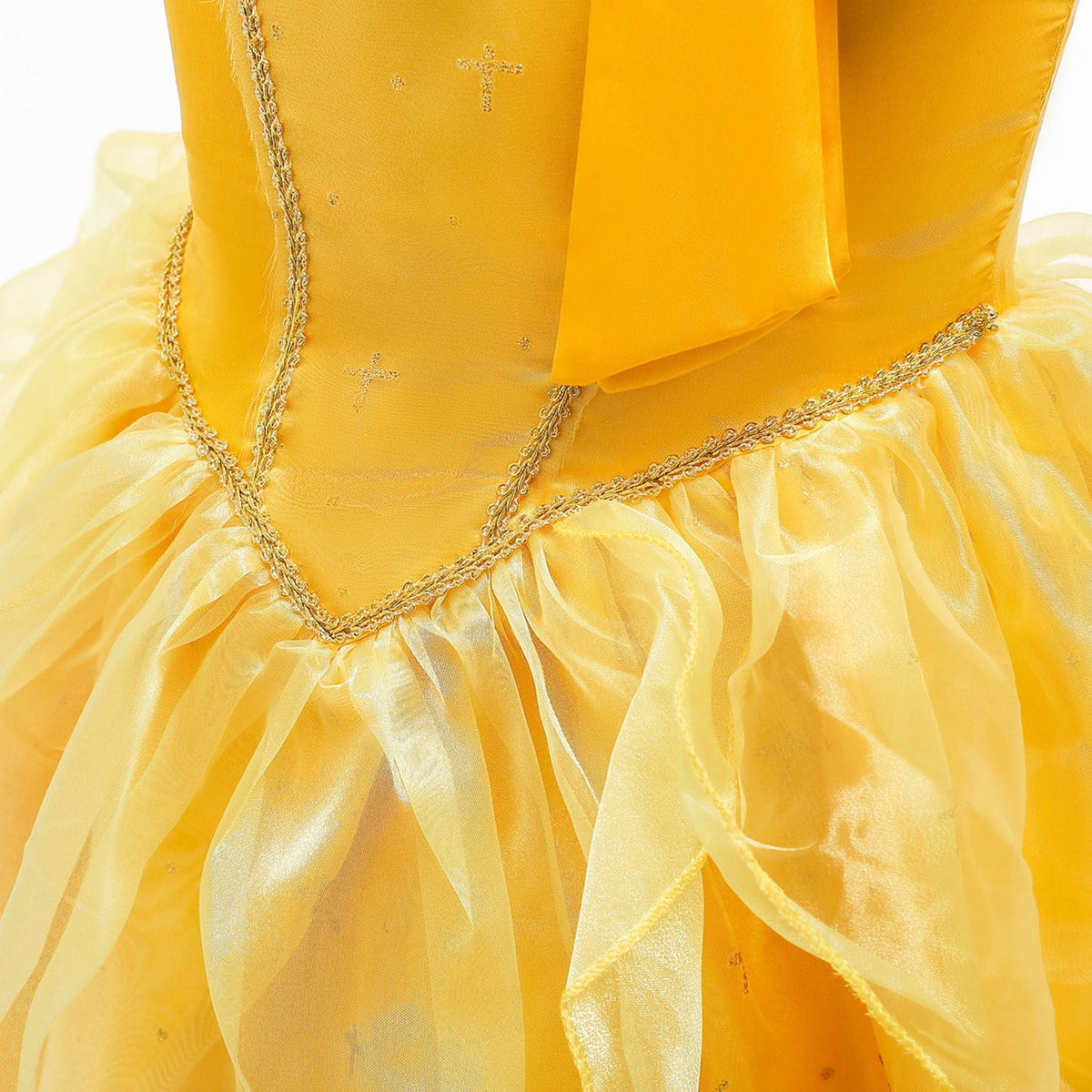 HAWEE Princess Dress up Birthday Party Fairy Yellow Costume for Toddler Girls