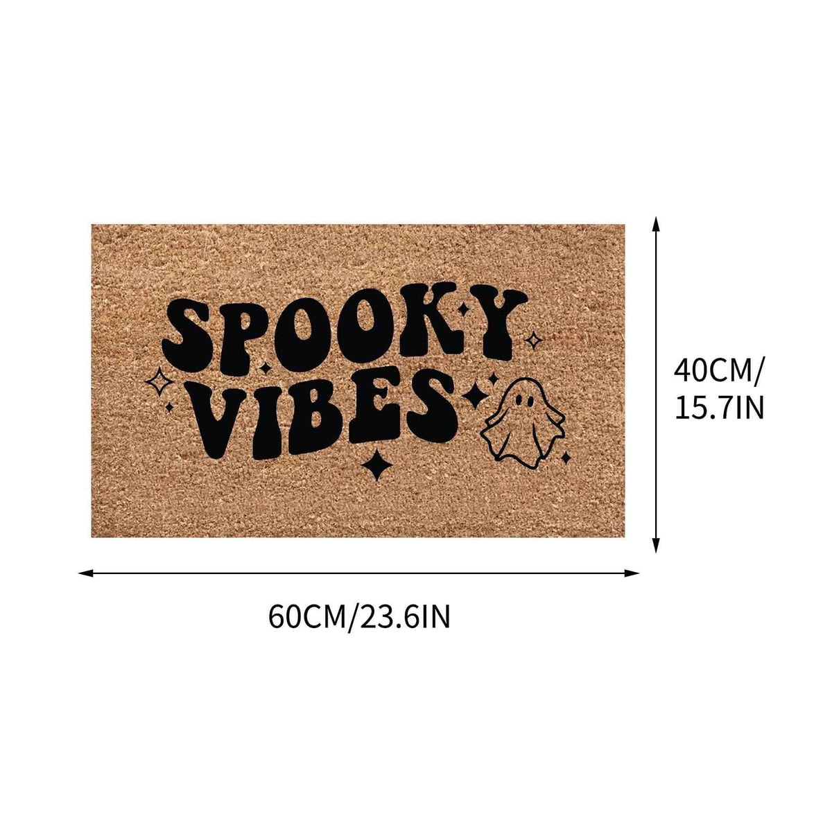 Holloyiver Halloween Door Mat 24" x 16", Ghost Pumpkin Bat Skull Witch Mat Non-Slip Front Door Mat Entrance Funny Doormat Entry Rug Fall Door Mat Welcome Mats Synthetic Coir Doormat Outdoor Decor