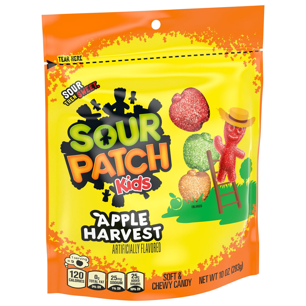SOUR PATCH KIDS Apple Harvest Soft & Chewy Candy, 10 oz