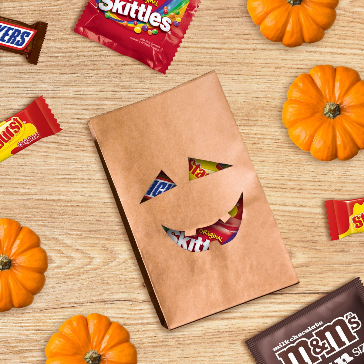 M&M's, Skittles & More Fun Size Halloween Candy Variety pack, 65 Ct Bulk Bag