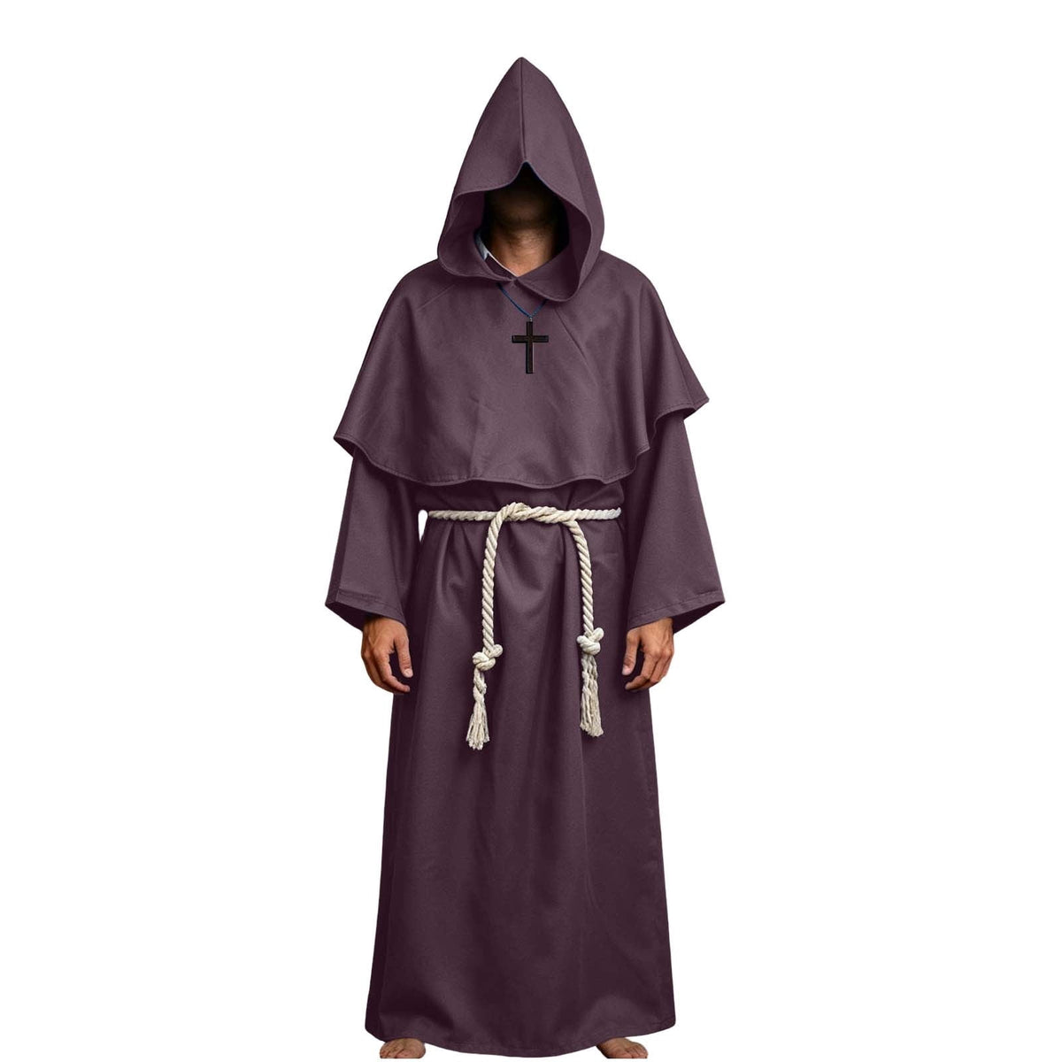 QATAINLAV Womens Gothic Hoodies Dress Fall Winter Long Sleeve Velvet Sweatshirts Cute Cat Ear Hooded Zip up Dresses with Pockets, Wine, M