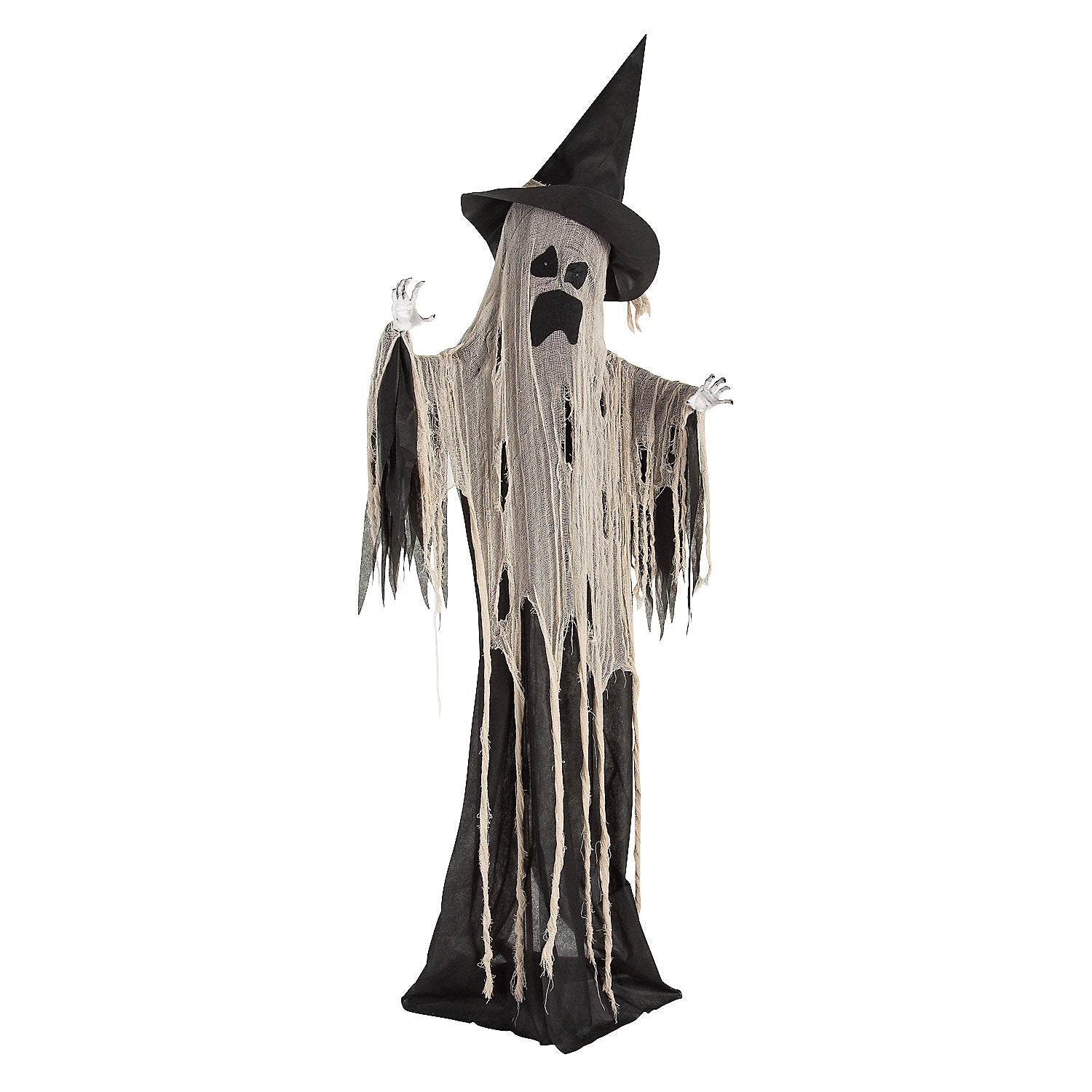 Fun Express Animated 6 ft Standing Witch Ghost Halloween Decoration