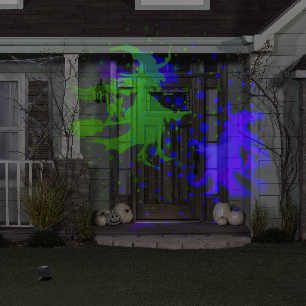Halloween Projection Light Swirling Storm Flying Witch 5.27 in x 5.15 in x 13.26 in 1.47 lb