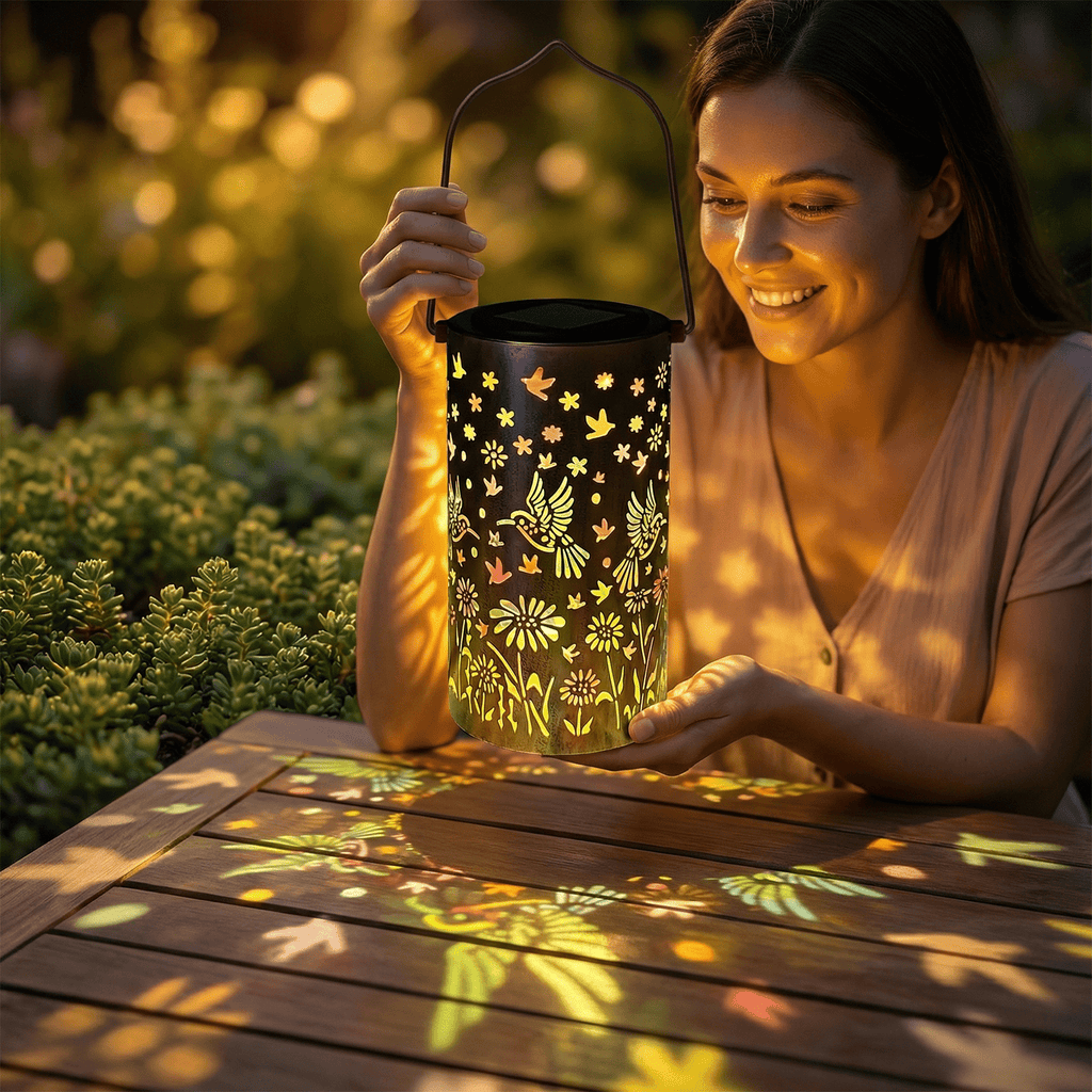 Colorful Solar Lanterns IP65 Outdoor Waterproof, Mother's Day Gifts for Women Mom Grandma - LED Colorful Sunflower Solar Lights Metal Hanging Lantern for Patio Yard Porch