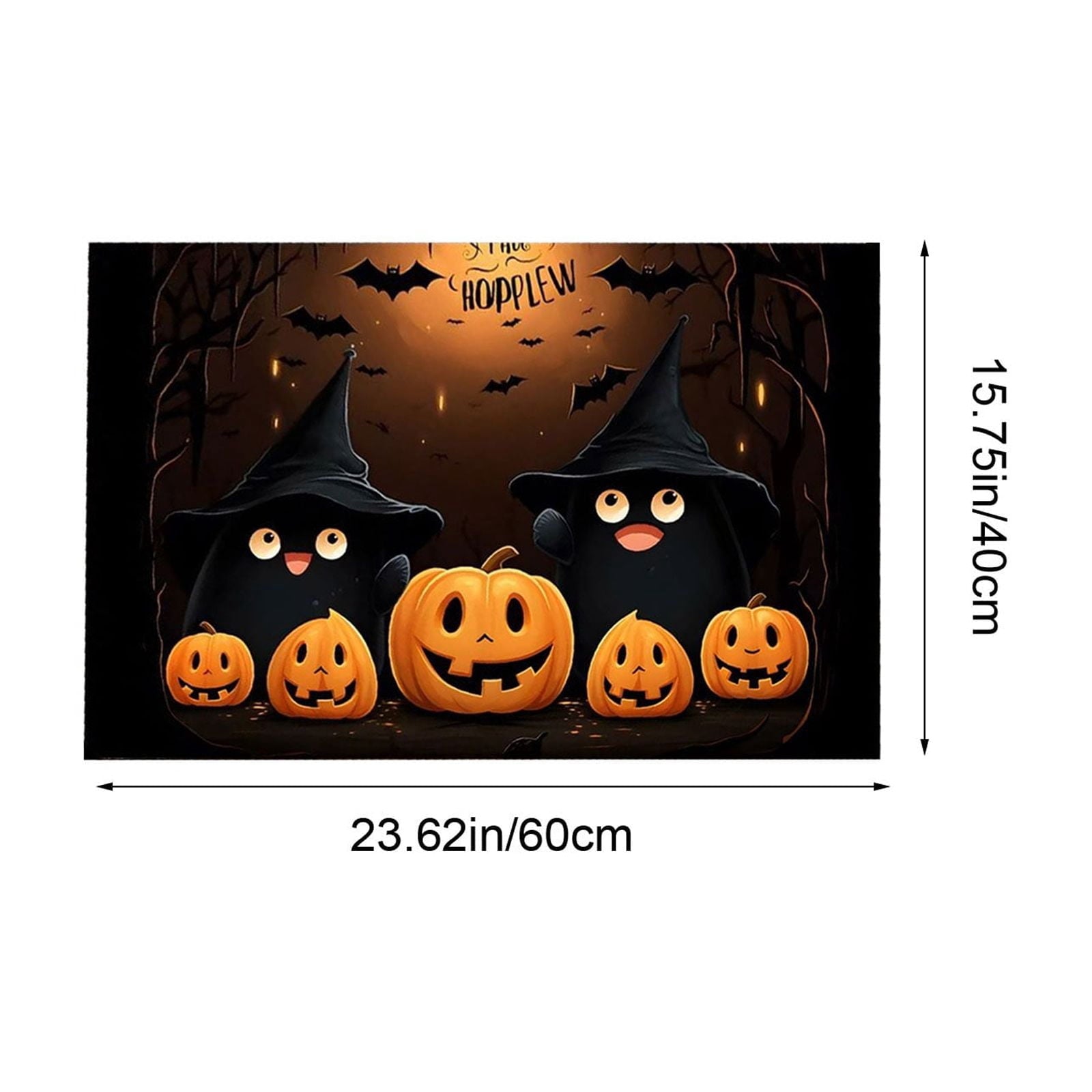 Vggrvlo Under5 Halloween Kitchen Rugs Mats for Floor Non Slip Extra Thick Chenille Door Mat Machine Washable Bath Mats Halloween Decorations