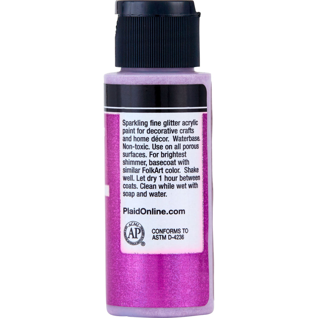 FolkArt Extreme Glitter Acrylic Craft Paint, Glitter Finish, Hologram, 2 fl oz
