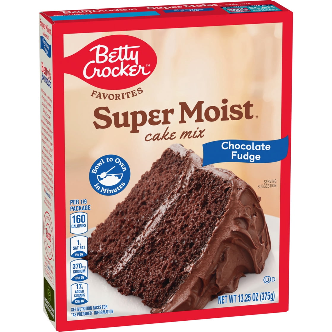 Betty Crocker Favorites Super Moist, Chocolate Fudge, Cake Mix, 13.25 oz