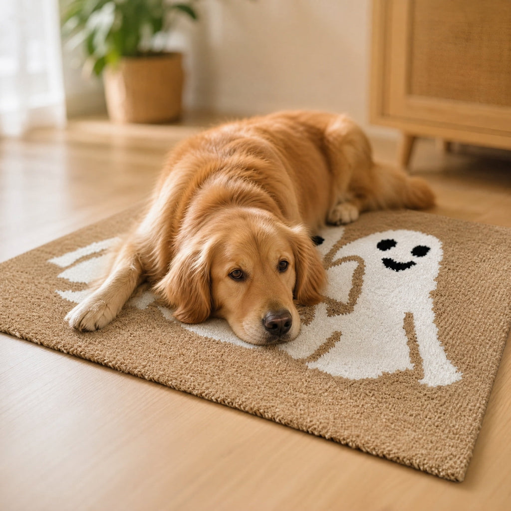 Halloween Doormat Vintage Retro Style Mat 23.6x15.7in Secure-Grip Absorbent Coir Look Entryway Rug for Front Porch Indoor Outdoor Decor by OVFUIZ