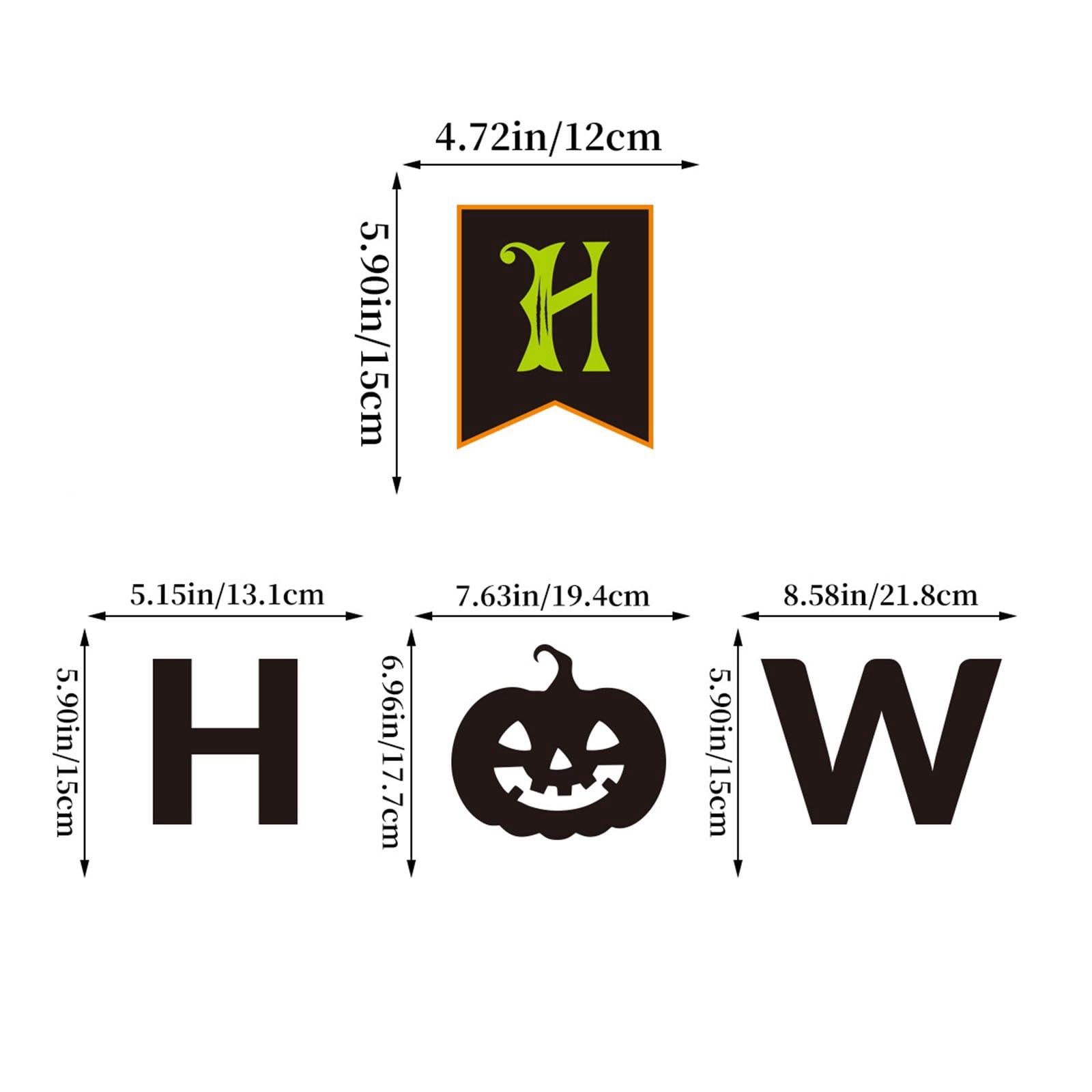 LSLXA Halloween Banner with Pumpkin Sign Halloween Theme Party Sign Decorations Outdoor Indoor Home Party Decorations Supplies