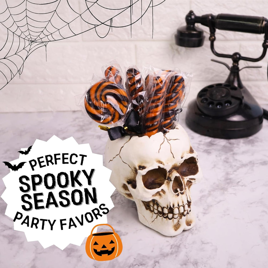 Halloween Swirl Lollipops, Trick or Treat Candy, 24 Count, 10.16 Ounce Box