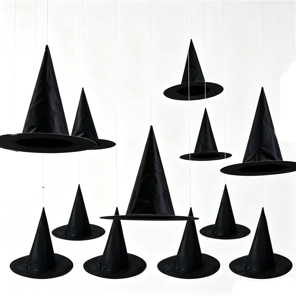 Stijggn Witch Hat Lights Halloween Glowing Lights, Waterproof Hanging Witch Hat Decorations, Warm Light Festival Ornaments for Indoor Outdoor Yard Garden Party Halloween Decor