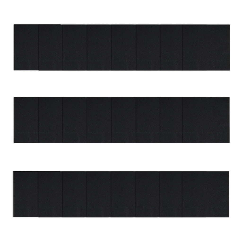 Way To Celebrate Disposable Paper Party Napkins, Black, 6.5 in x 6.5 in, 24 Count