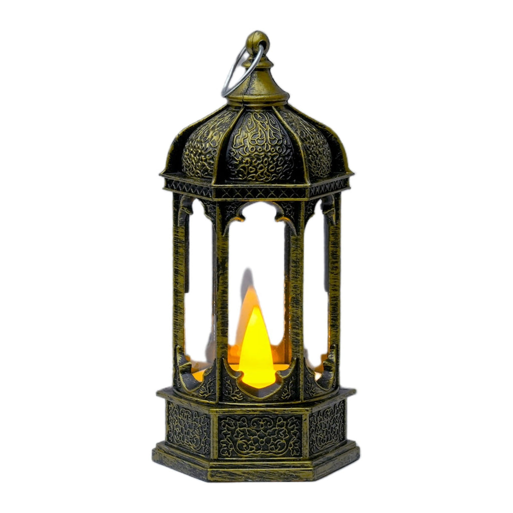 Djiypn Mini Lanterns 2Pack LED Small Lanterns Decorative Indoor Outdoor Hanging Lantern Decorative Candle Light Farmhouse Decor for Weddings Western Camping Party Halloween Christmas Decorations