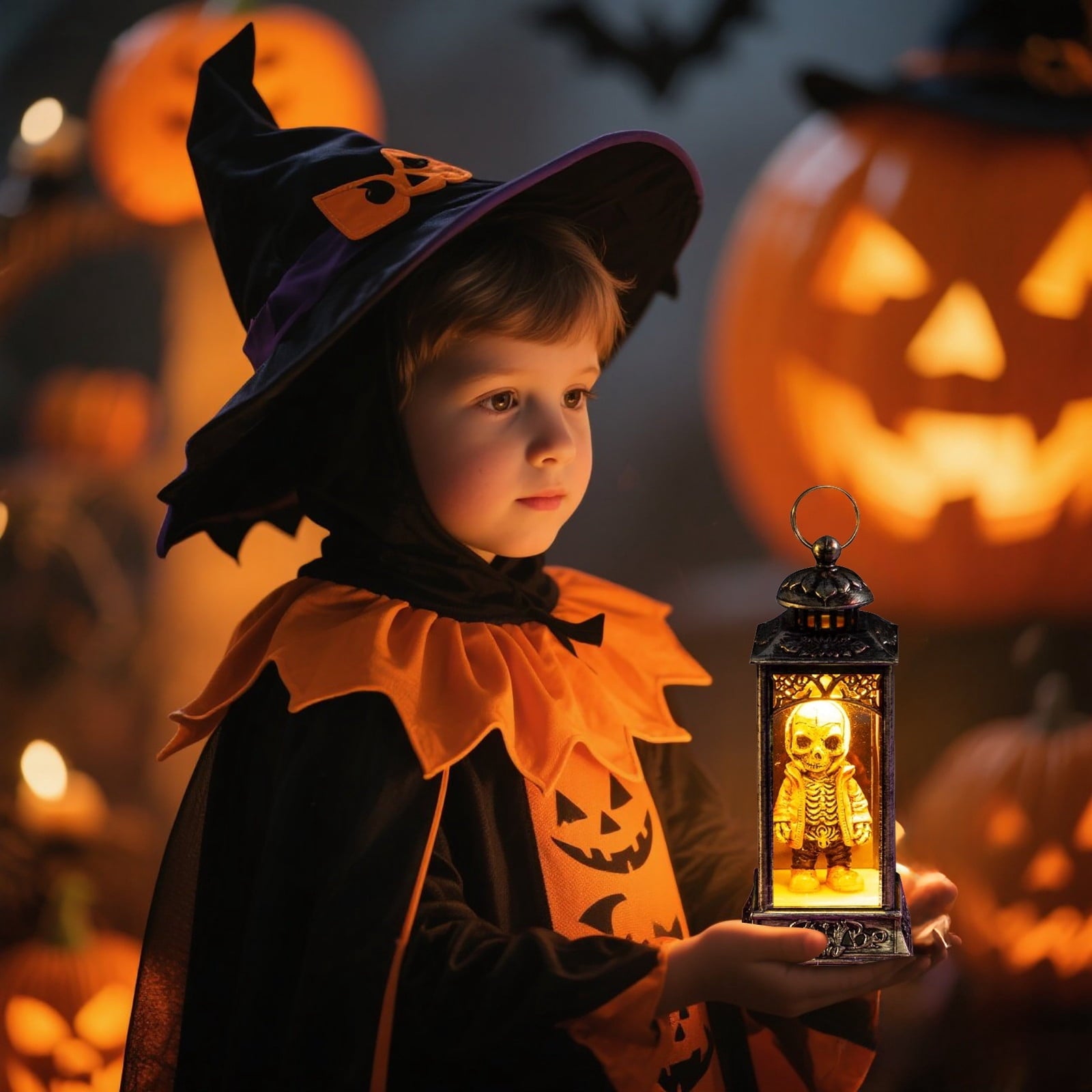 Halloween LED Skeleton Battery Operated Flameless Candle Light For Party Bar & Room Decorations