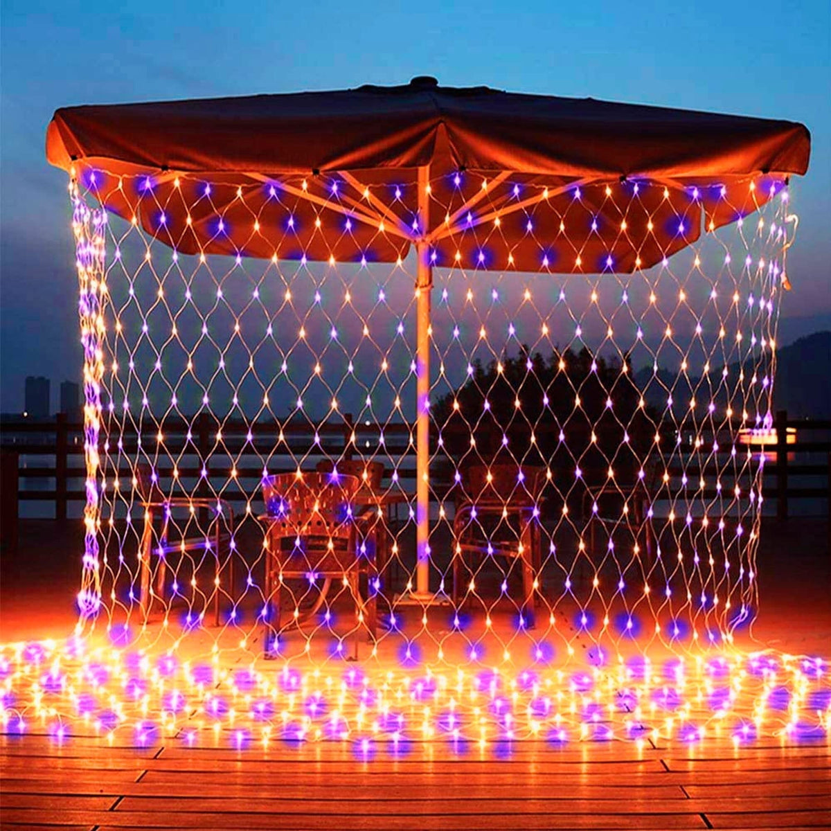 Dazzle Bright Christmas Net Lights, 360 LED 12FT x 5 FT Transparent Wire Waterproof Connectable String Lights with 8 Modes Christmas Outdoor Lights for Bushes Garden Party Holiday Decoration (Green)