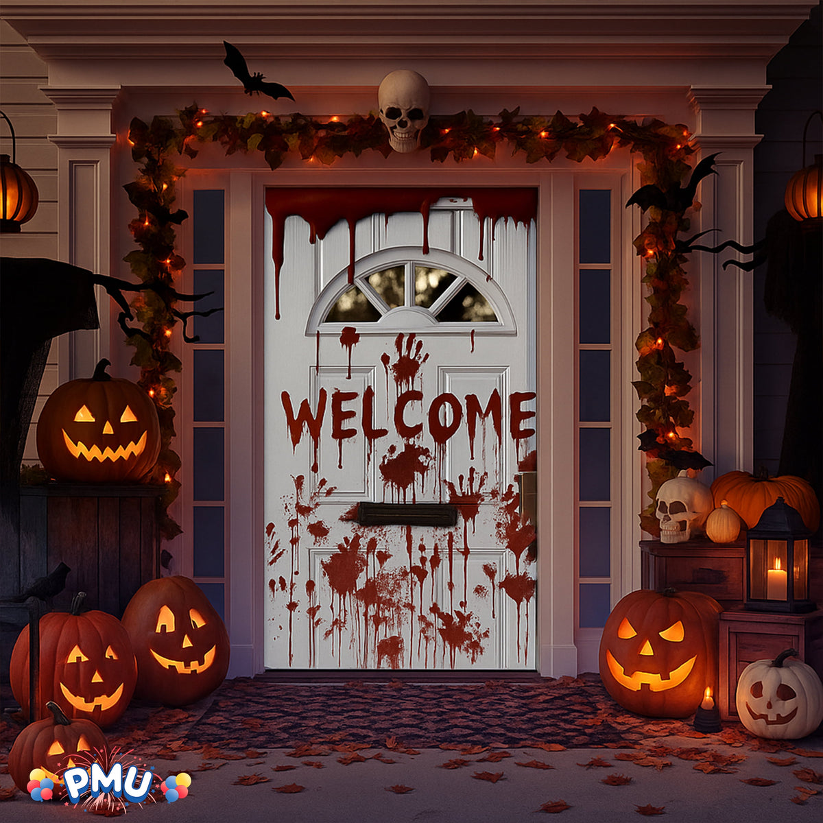 PMU Halloween Microwave Door Decoration 12in x 24in (1/pkg) Pkg/1