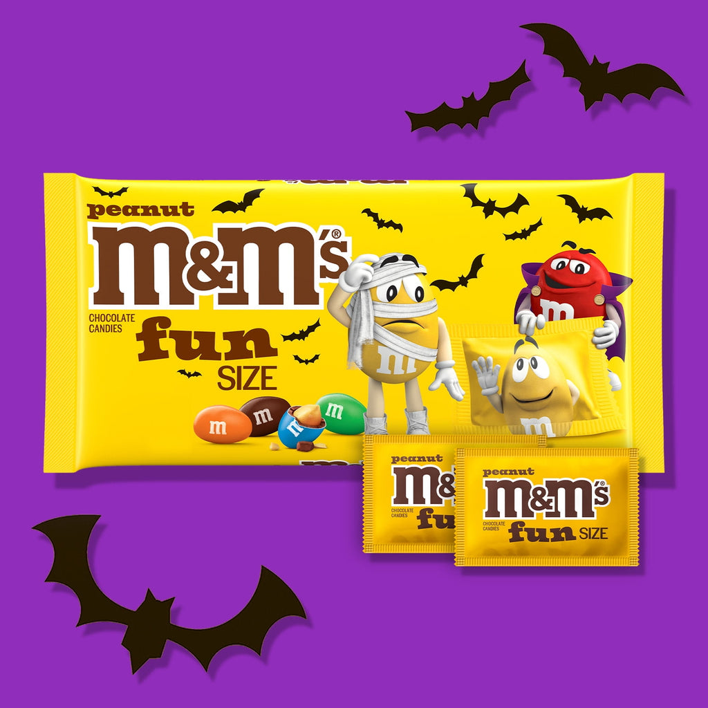 M&M's Peanut Fun Size Halloween Chocolate Candy - 10.57oz Bag