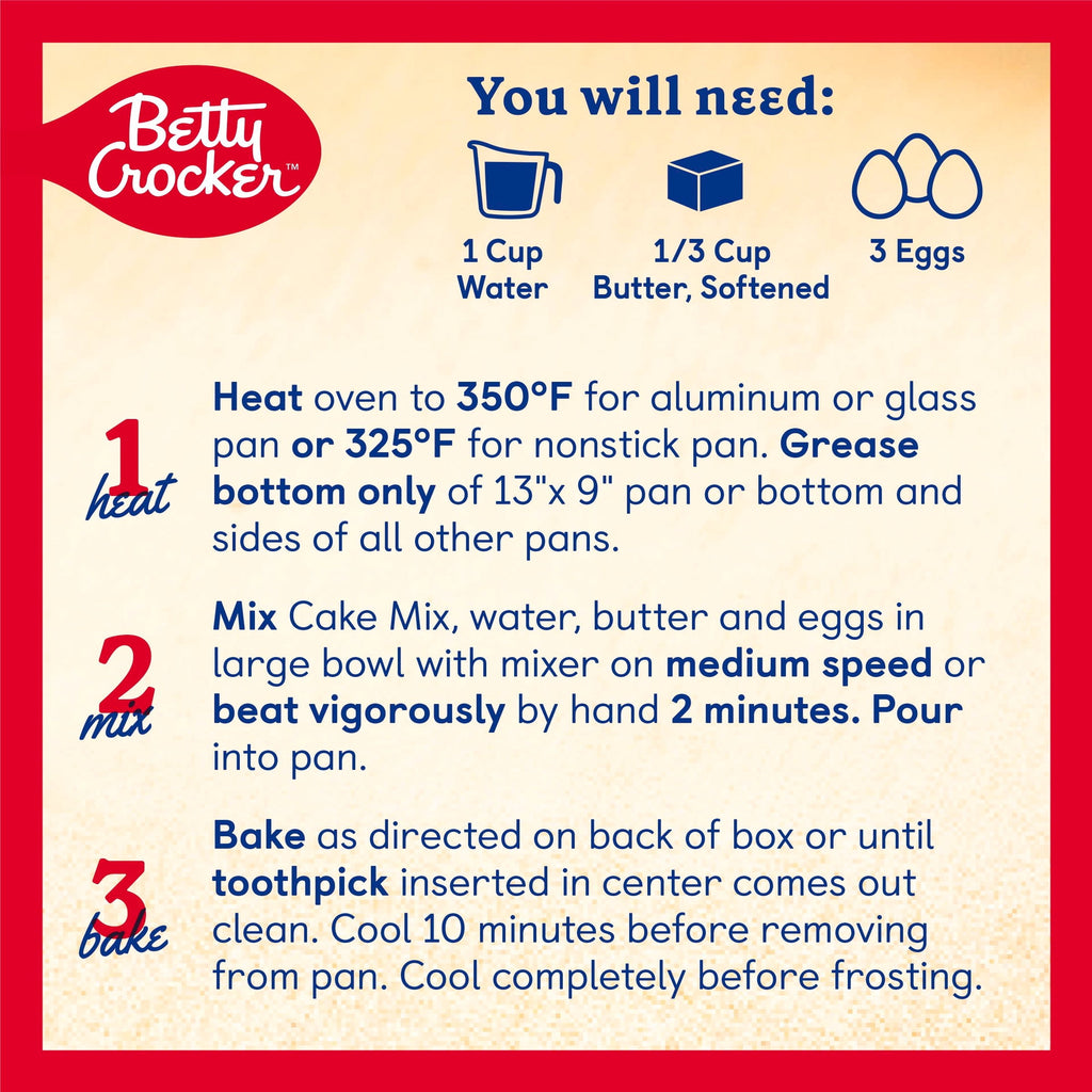 Betty Crocker Favorites Super Moist Yellow Cake Mix, 13.25 oz