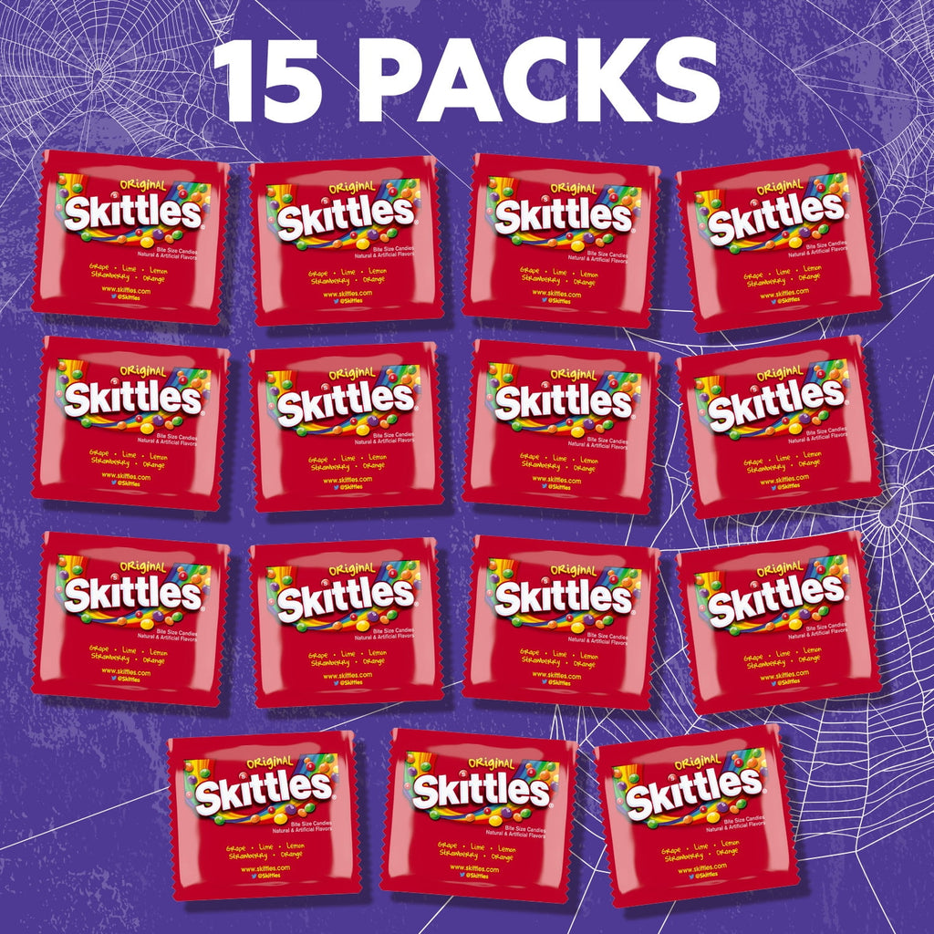 Skittles Halloween Fun Size Gluten Free and Gelatin Free Chewy Candy - 9.65 oz Bag