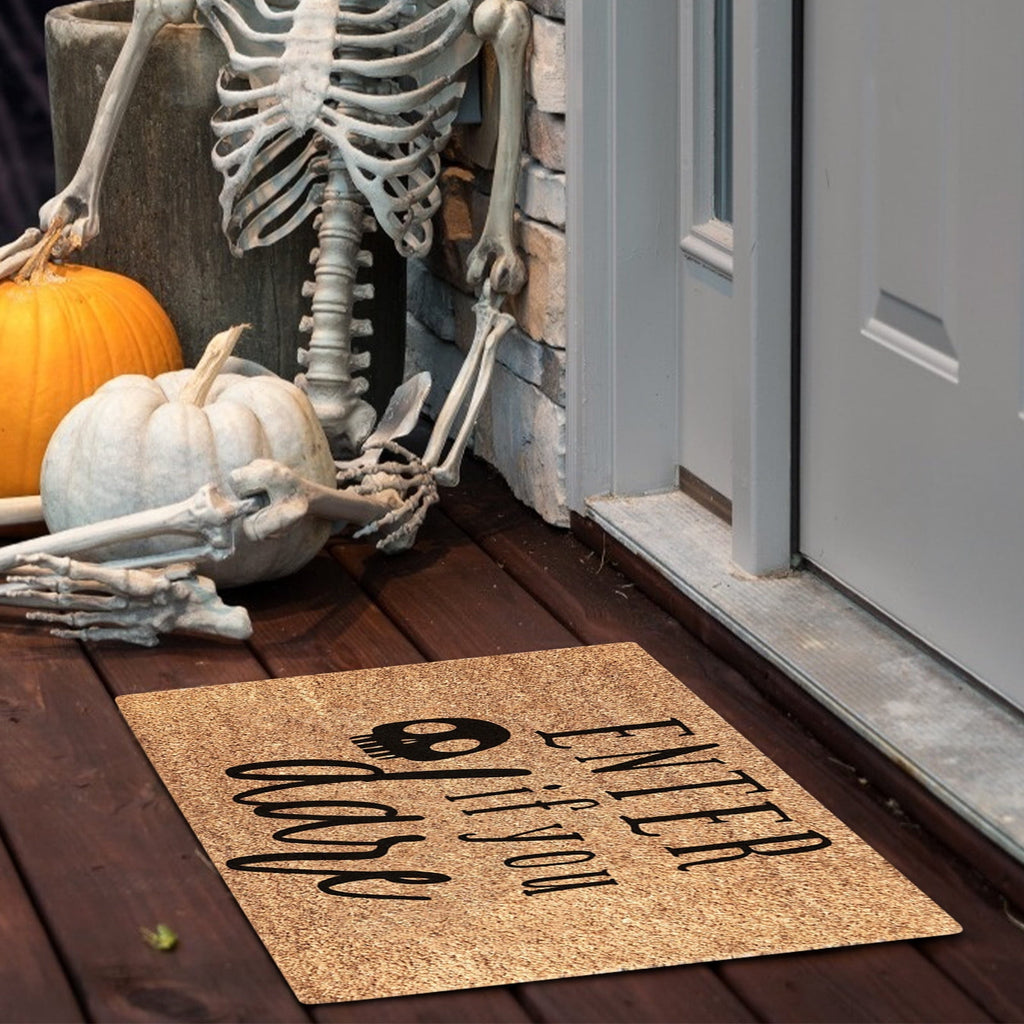 ZToonmas 15" x 23" Vintage Halloween Rugs, Halloween Horror Print Outdoor Rugs Floor Mat Hallway Kitchen Foot Mat Soft Non-Slip