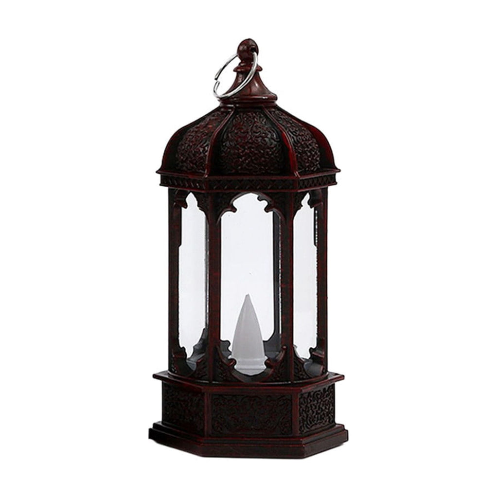 Djiypn Mini Lanterns 2Pack LED Small Lanterns Decorative Indoor Outdoor Hanging Lantern Decorative Candle Light Farmhouse Decor for Weddings Western Camping Party Halloween Christmas Decorations