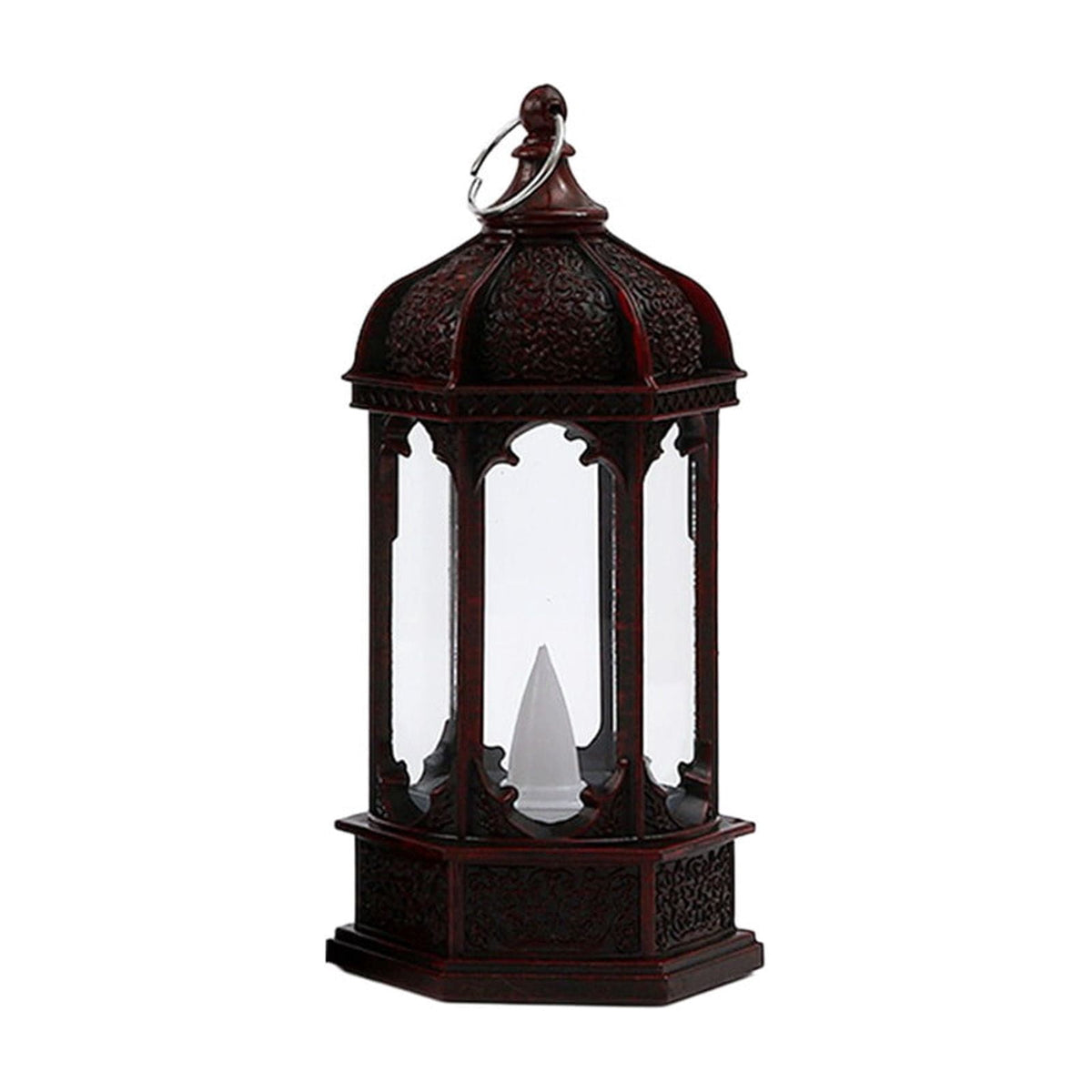 Djiypn Mini Lanterns 2Pack LED Small Lanterns Decorative Indoor Outdoor Hanging Lantern Decorative Candle Light Farmhouse Decor for Weddings Western Camping Party Halloween Christmas Decorations