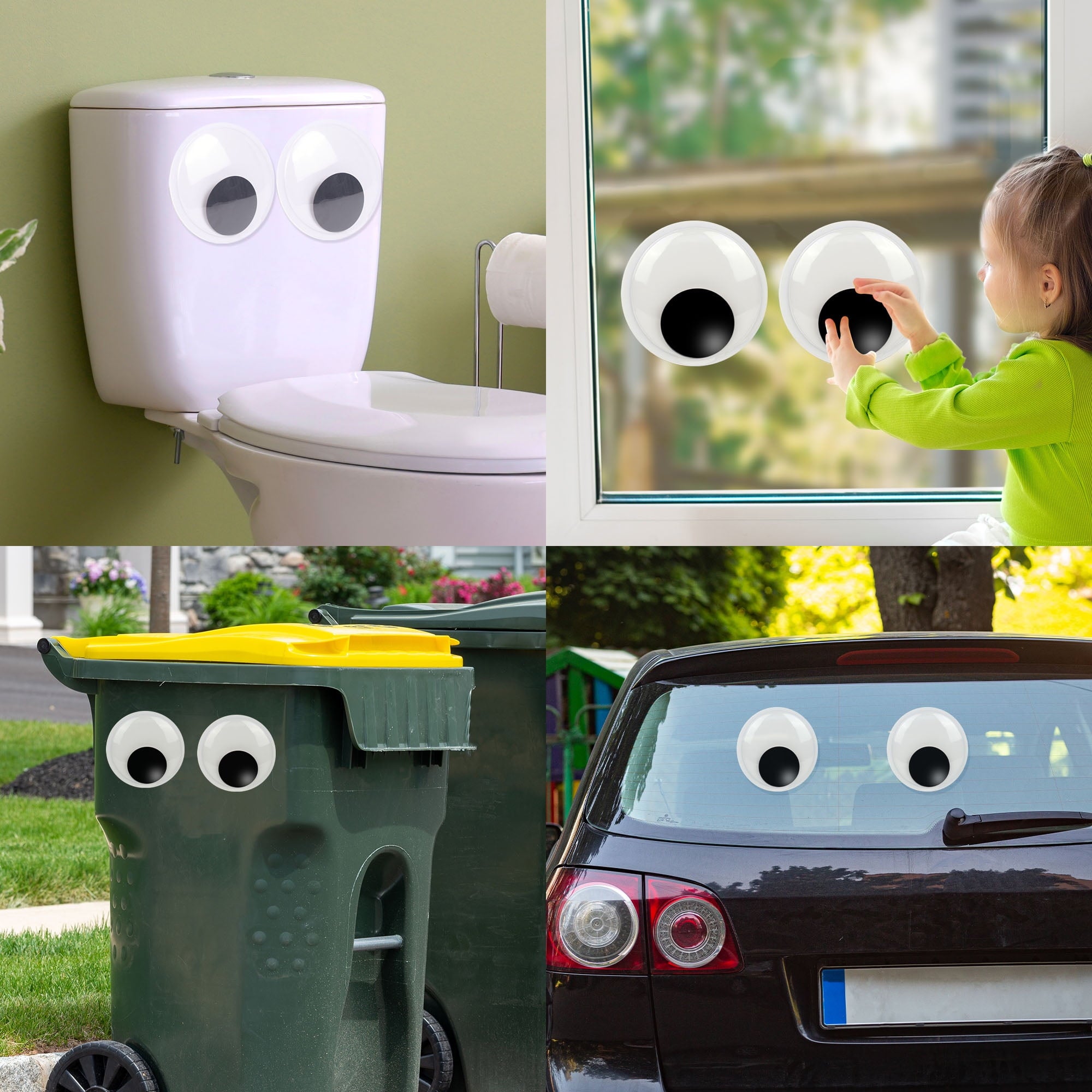 LotFancy 1100Pcs Googly Eyes Self Adhesive for Crafts, Plastic Wiggle Eyes Multi-Color