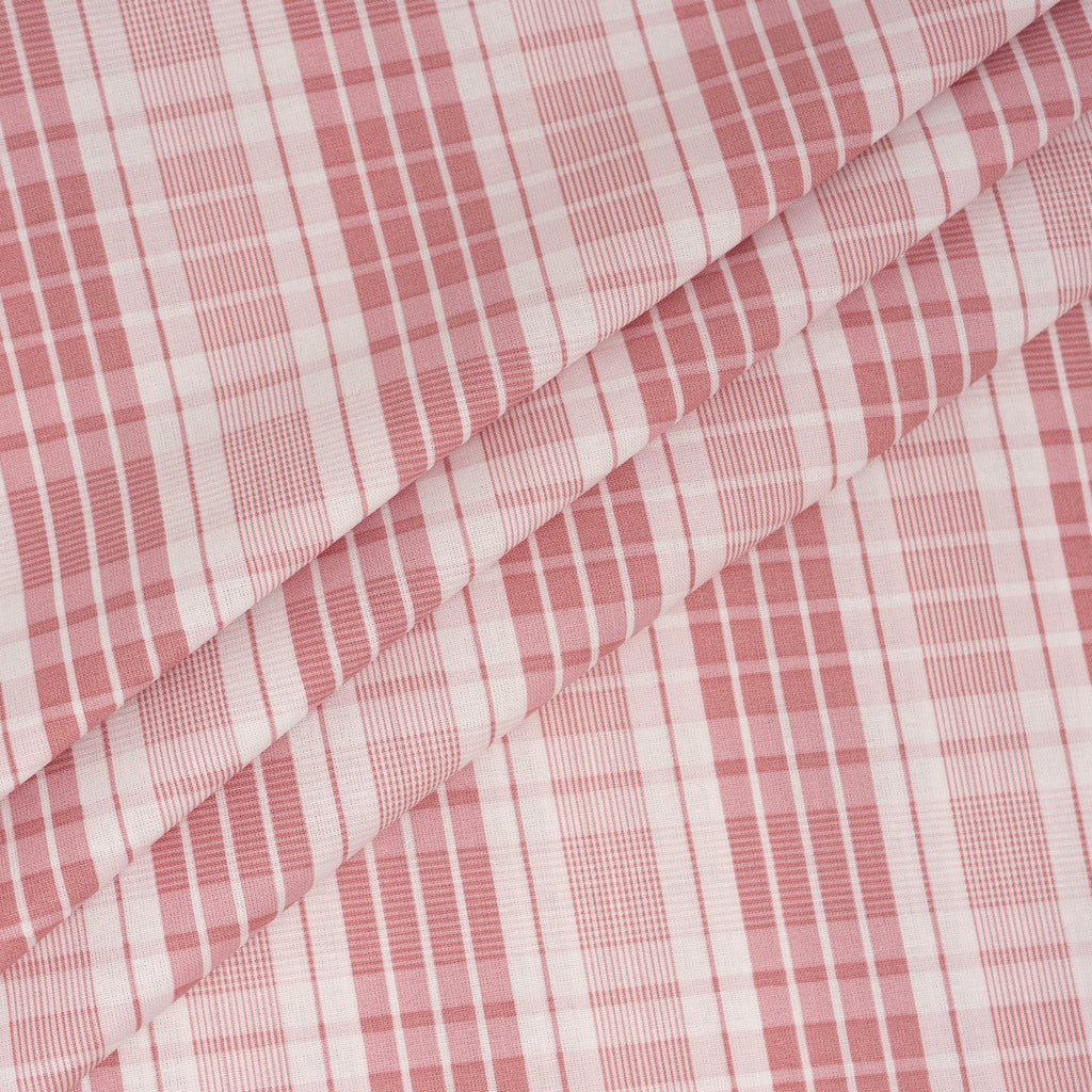 Waverly Inspirations 1 Yard Cut 100% Cotton Fabric, Plaid Tea Rose, 44 in Wide