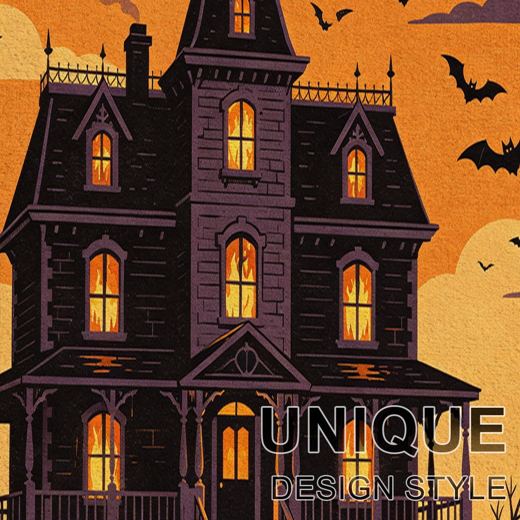 CCTFS Halloween Pumpkin Bat Candy 1Pc Flannel Mat and Kitchen Rugs,Soft Non-slip,Perfect for Home Bathroom