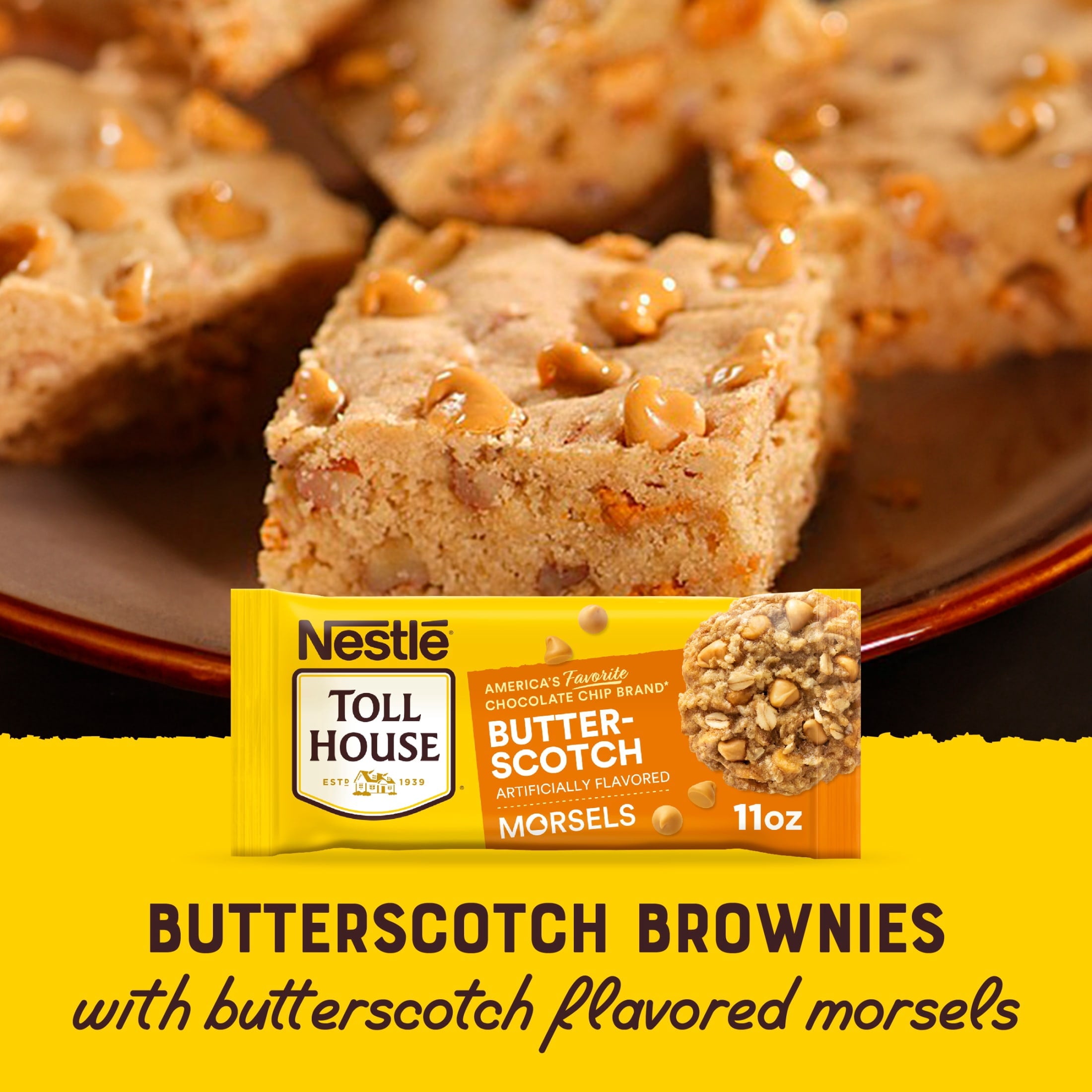 Nestle Toll House Butterscotch Baking Chips, Artificially Flavored, 11 oz Bag