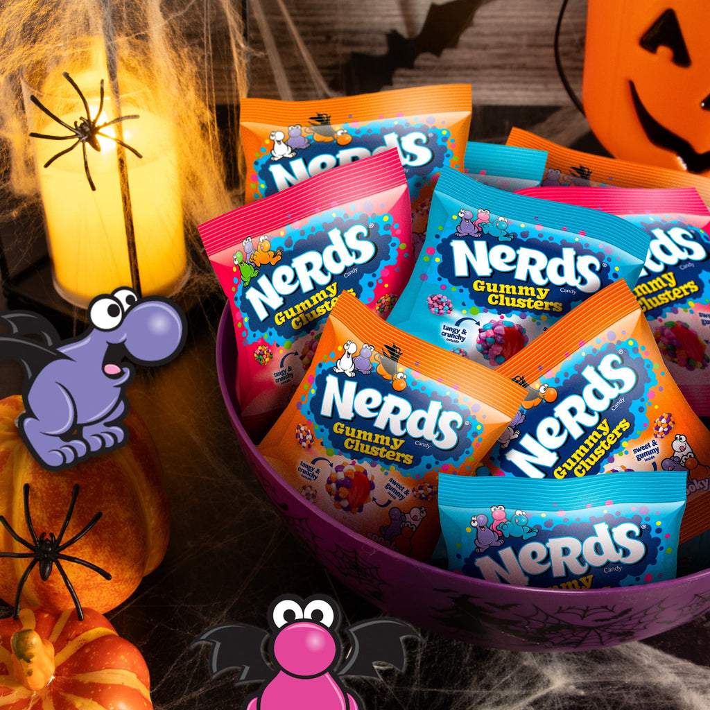 Nerds Gummy Clusters Halloween Assorted Treat Pack, 14 oz, 28 Count