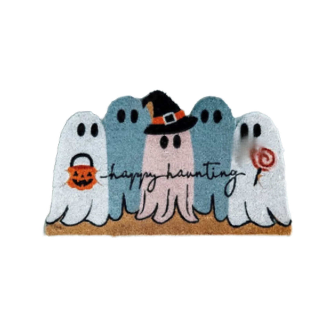 Orangide Halloween Decorations Ghost Doormat Non Slip Outdoor Entrance Rug Spooky Welcome Mat for Patio Porch Entryway Fall