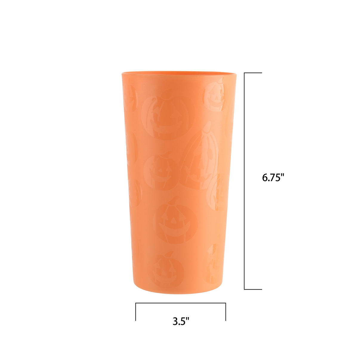 Mainstays 30-Piece Plastic Etched Pumpkin Dinnerware Set, Orange