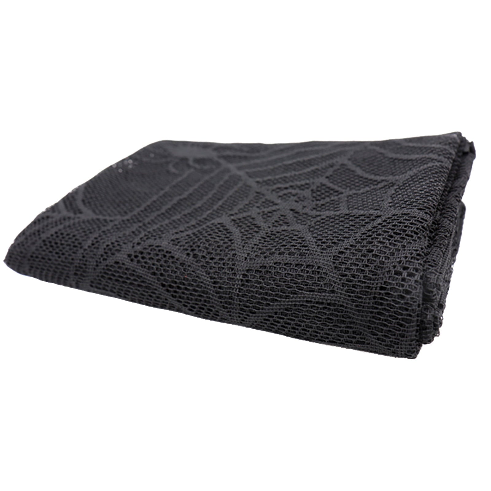 Halloween Table Cloth, Spider Webs Tablecloths Black Tablecloth Lace Fabric Table Cloths Spooky Table Cover for Rectangle Tables for Parties Gothic Halloween Home Decorations, 48x96 Inch