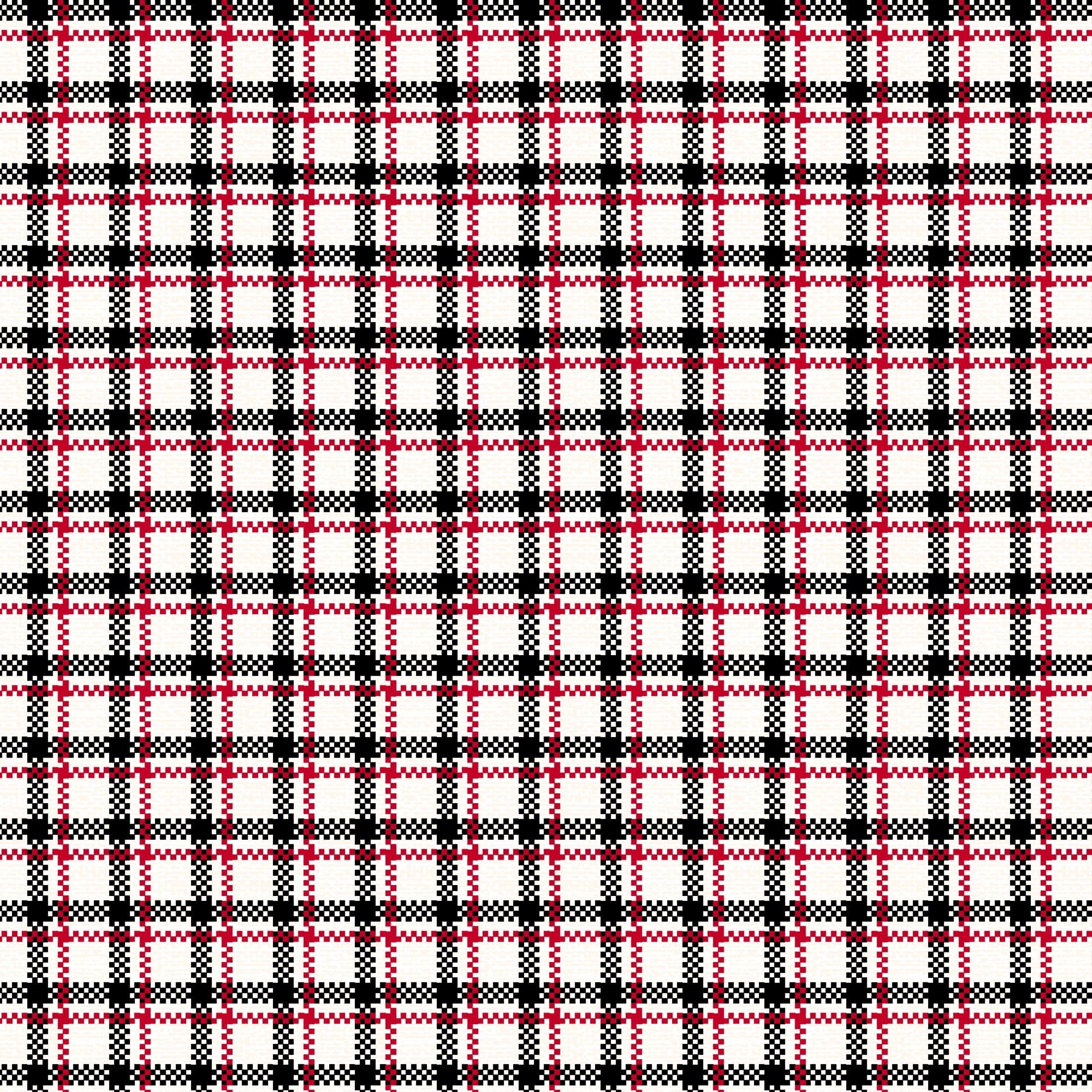 Create It 18"x21" Cotton Flannel Plaid Precut Sewing & Craft Fabric Bundle, Red 5 Piece