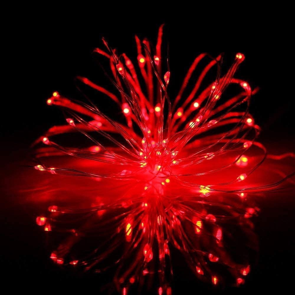 Purple Solar Fairy Lights Outdoor Waterproof, 4 Packs Each 33ft 100 LED Solar String Lights, 8 Modes Silver Wire Solar Twinkle Lights for Halloween Christmas Patio Garden