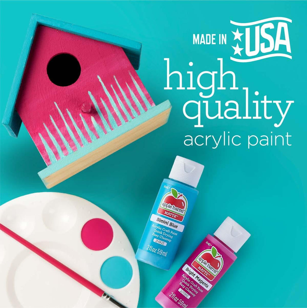 Apple Barrel Acrylic Craft Paint, Matte Finish, White, 16 fl oz.