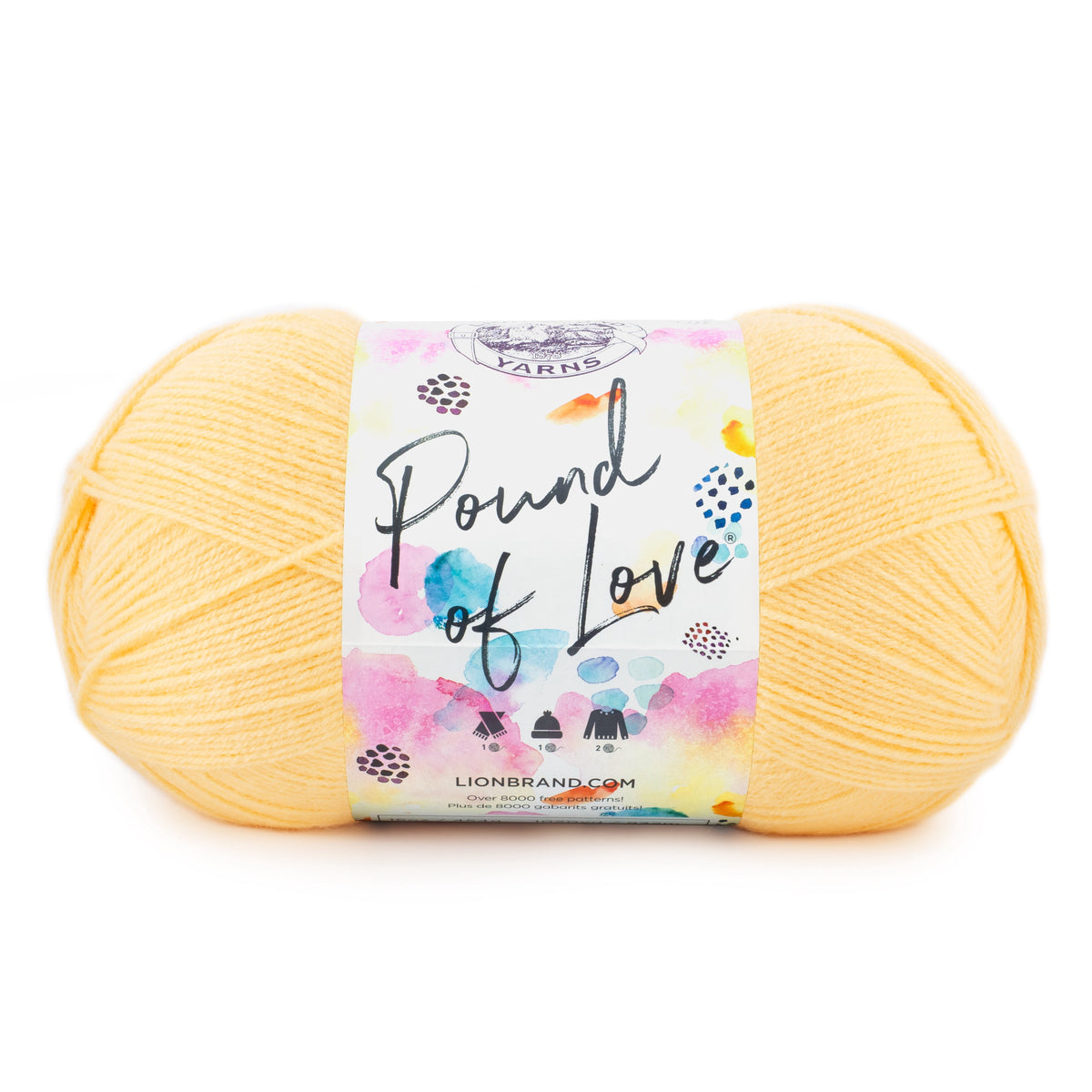 Lion Brand Yarn Pound of Love Pastel Green 4 Medium Worsted Yarn Green 16 oz 1020 yards