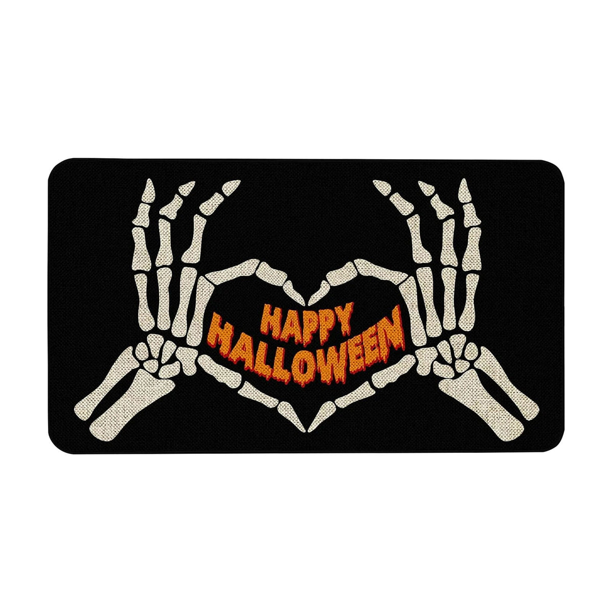 Halloween Welcome Doormat, Indoor Outdoor Entrance Floor Mat, Trick or Treat Decorations Doormat, Non Slip Halloween Decor Funny Mats