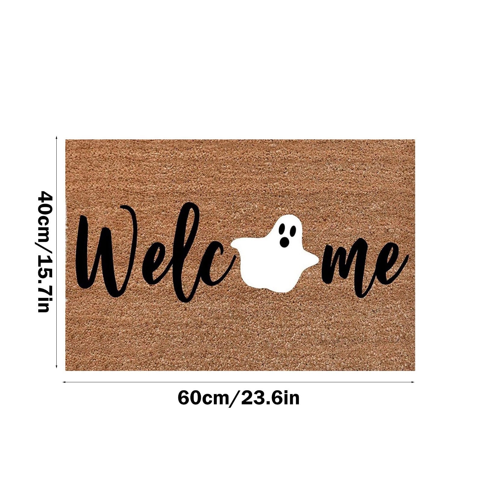 Clearance Hotyverty Halloween Front Door Mat Slip Guard Stain Shield Water Resistant Low Profile 23.62*15.74 in Outdoor Front Porch Holiday Floor Ornament, Halloween Gift for Halloween Party Hosts