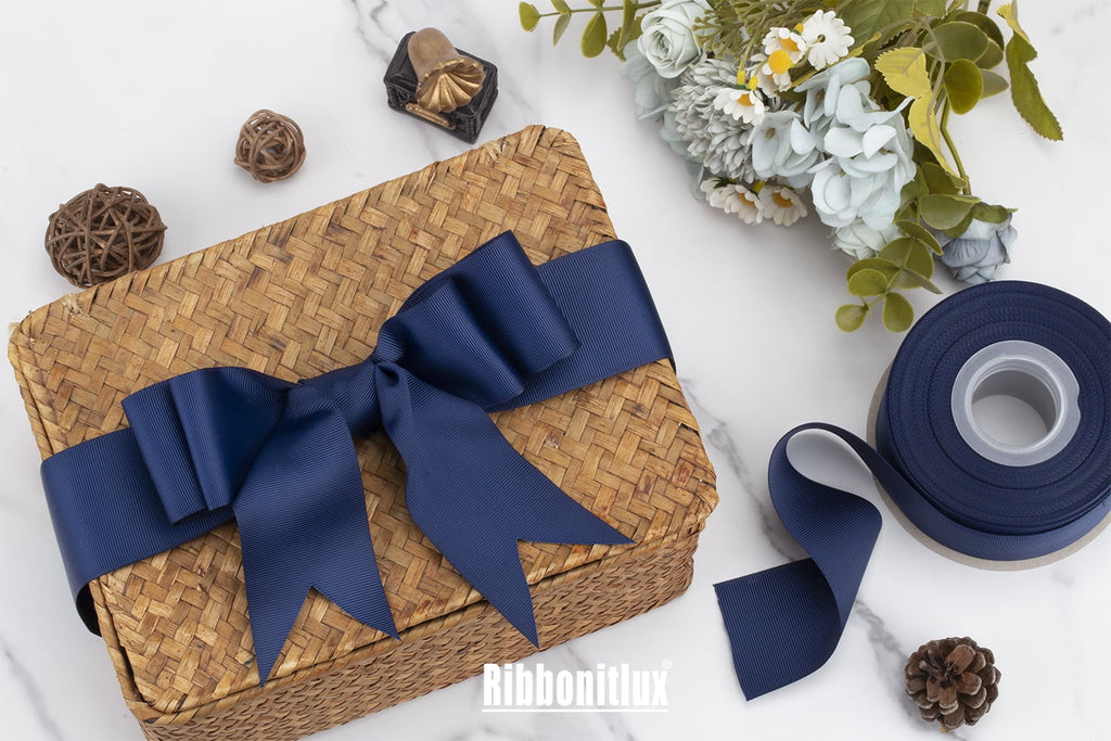 Ribbonitlux Grosgrain Ribbon 2 Inch x 25 Yards – Premium Polyester Craft Ribbon for Hair Bows, Gift Wrapping, Weddings & DIY – Solid Forest Green(#587) – 1 Roll